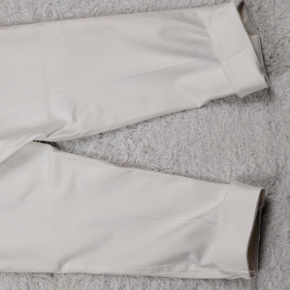 Talbots Chatham Ankle Petite White High Rise Straight Leg Casual Pants - Picture 12 of 14